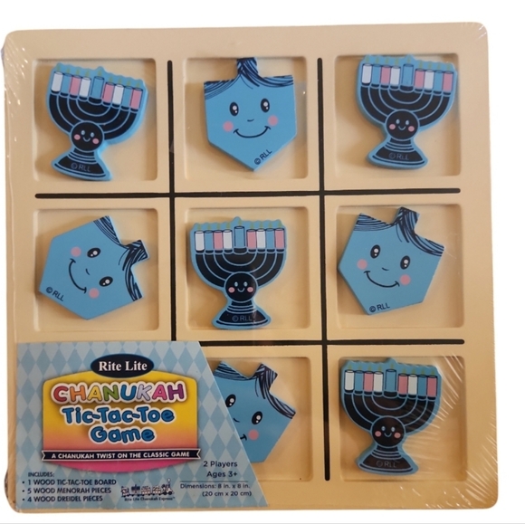 Haunkkah Tic-Tac-Toe Game Wooden - Picture 1 of 3